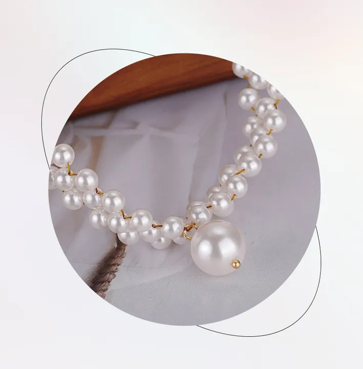 الجديدة ذات الخيوط المتعددة من اللؤلؤNew multi-strand pearl necklace