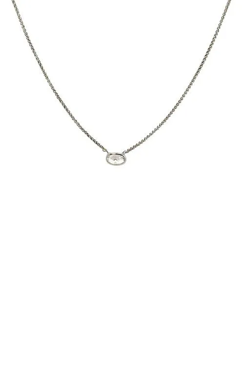 18K WHITE GOLD NECKLACE  G9678