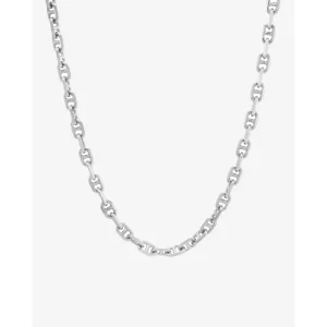 40cm Chunky Anchor Chain Necklace in Silver
