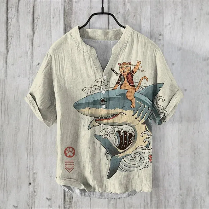 Allen | Artistic Linen-Silk Shirt