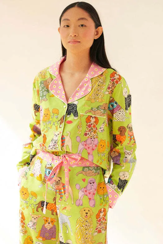 Artistic Illustration Pajama Set