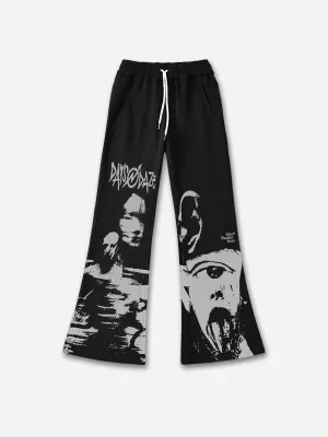 Artistic Portrait Print Street Casual Sweatpants