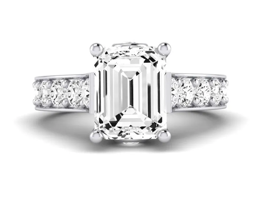 Calluna - Emerald Lab Diamond Engagement Ring (IGI Certified)