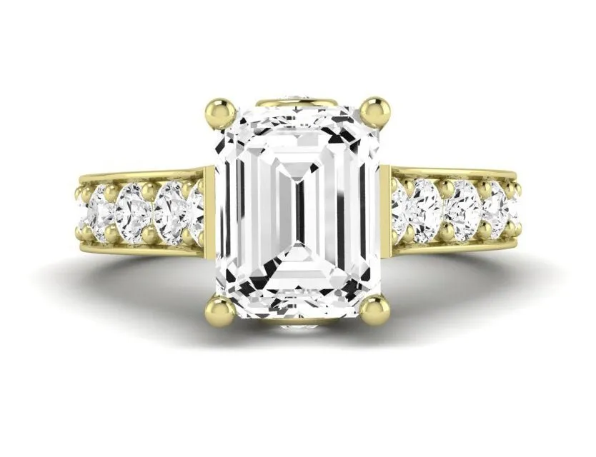 Calluna - Emerald Lab Diamond Engagement Ring (IGI Certified)