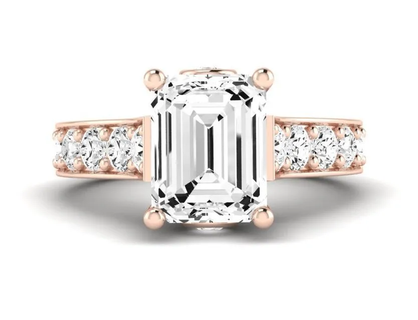 Calluna - Emerald Lab Diamond Engagement Ring (IGI Certified)
