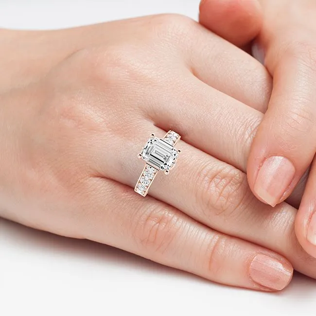 Calluna - Emerald Lab Diamond Engagement Ring (IGI Certified)