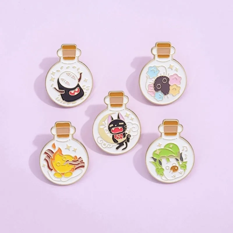 Cartoon Style Cowboy Style Animal Bottle Alloy Stoving Varnish Unisex Brooches