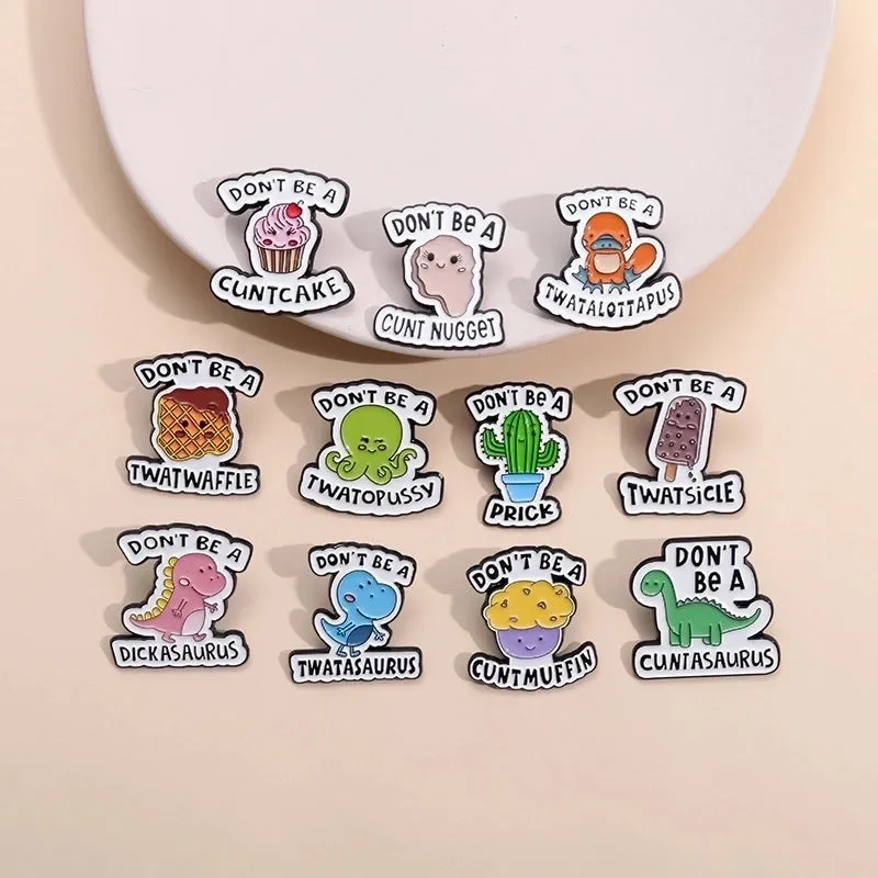 Cartoon Style Cute Animal Letter Plant Alloy Stamping Stoving Varnish Women's Brooches