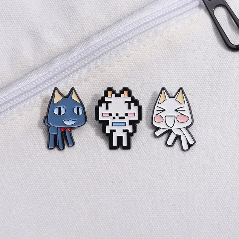 Cartoon Style Cute Cowboy Style Animal Cat Alloy Stamping Stoving Varnish Plating Unisex Brooches