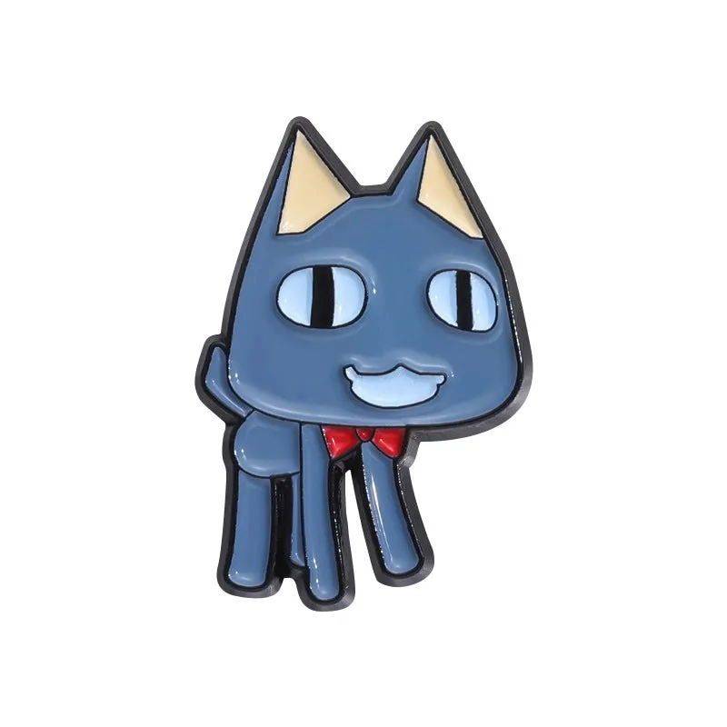 Cartoon Style Cute Cowboy Style Animal Cat Alloy Stamping Stoving Varnish Plating Unisex Brooches