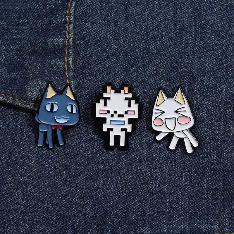 Cartoon Style Cute Cowboy Style Animal Cat Alloy Stamping Stoving Varnish Plating Unisex Brooches