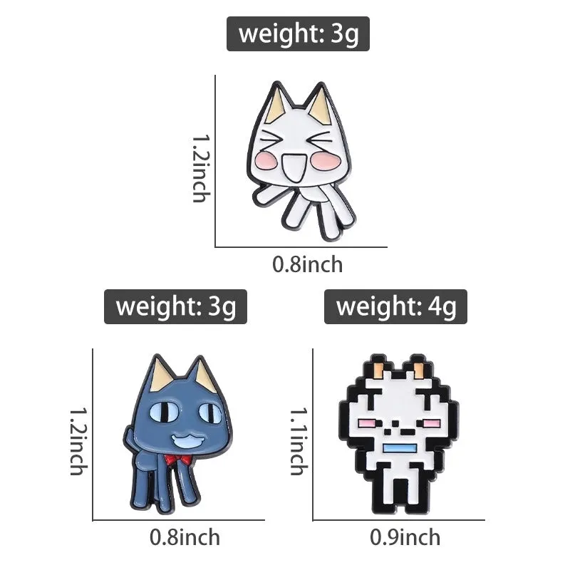 Cartoon Style Cute Cowboy Style Animal Cat Alloy Stamping Stoving Varnish Plating Unisex Brooches