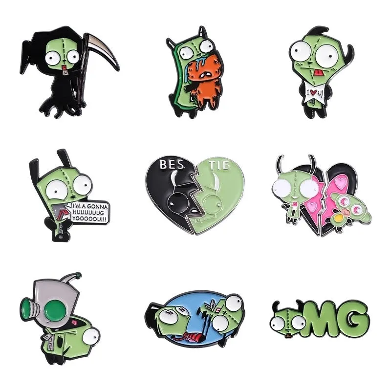 Cartoon Style Cute Cowboy Style Animal  Heart Shape Alloy Stamping Stoving Varnish Plating Unisex Brooches