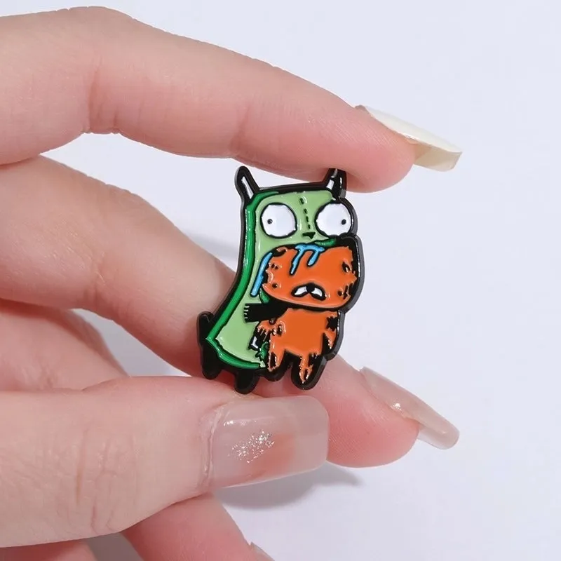 Cartoon Style Cute Cowboy Style Animal  Heart Shape Alloy Stamping Stoving Varnish Plating Unisex Brooches