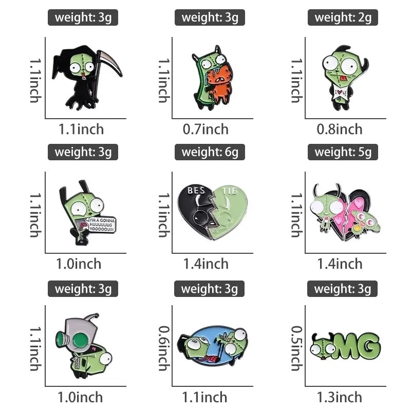 Cartoon Style Cute Cowboy Style Animal  Heart Shape Alloy Stamping Stoving Varnish Plating Unisex Brooches