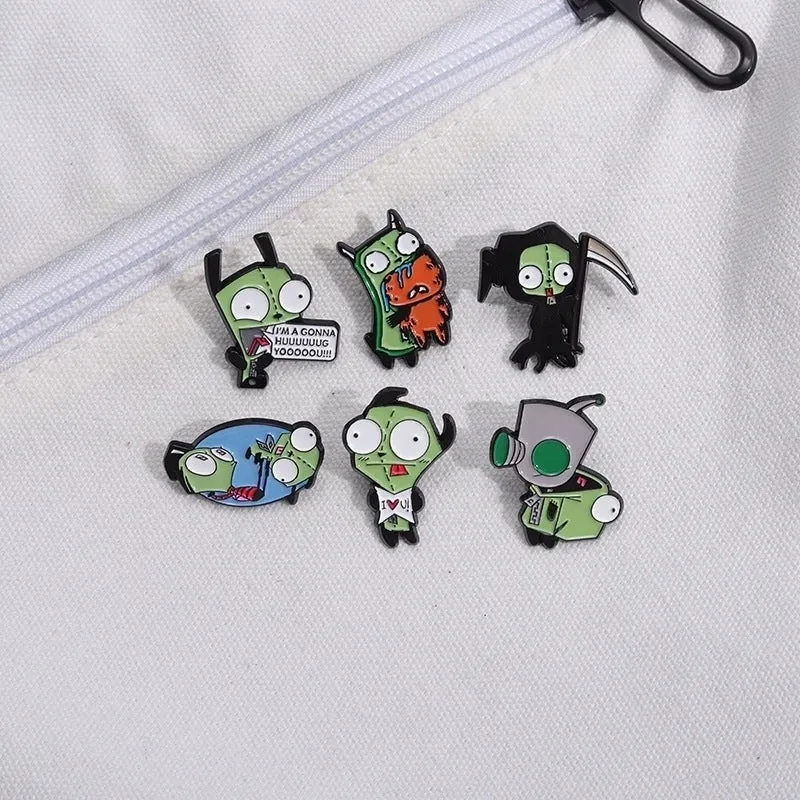 Cartoon Style Cute Cowboy Style Animal  Heart Shape Alloy Stamping Stoving Varnish Plating Unisex Brooches