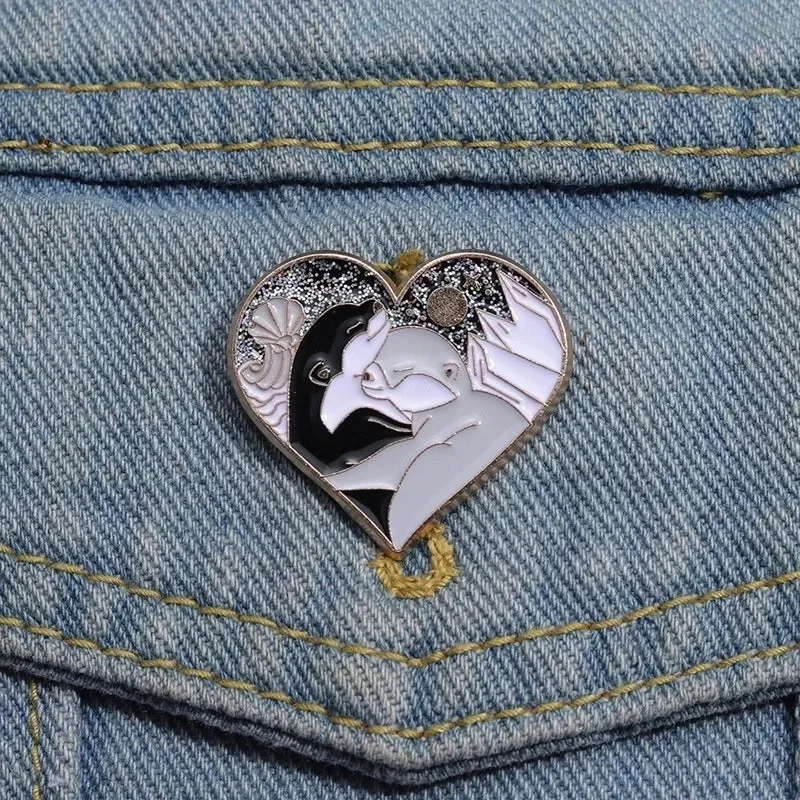 Cartoon Style Cute Cowboy Style Animal Letter Heart Shape Alloy Stamping Stoving Varnish Plating Unisex Brooches