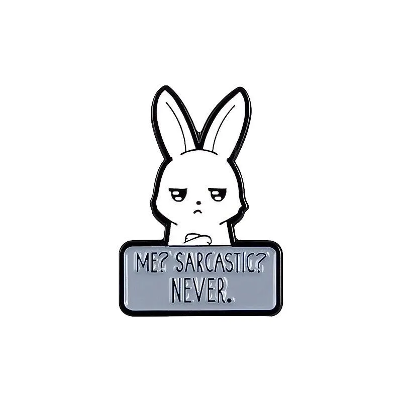 Cartoon Style Pin Animal Alloy Stoving Varnish Metal Unisex Brooches
