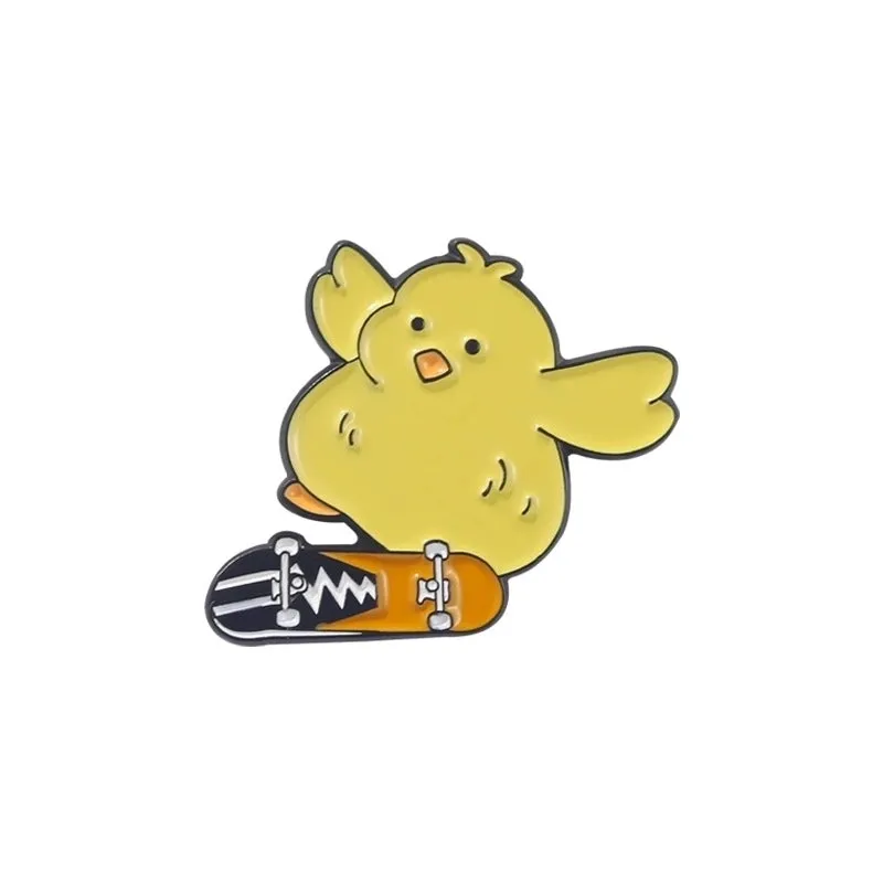 Cartoon Style Pin Animal Alloy Stoving Varnish No Inlaid Unisex Brooches