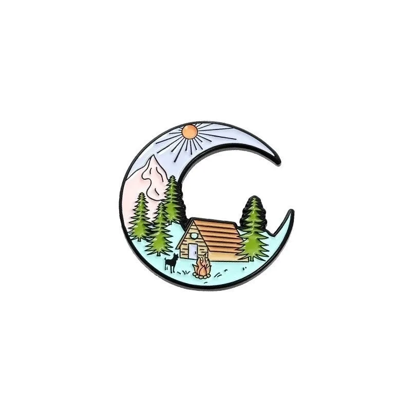 Cartoon Style Pin Animal Alloy Stoving Varnish Unisex Brooches