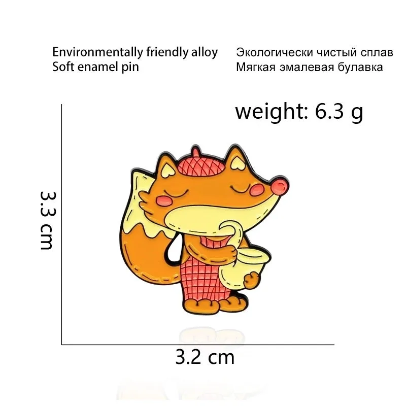 Cartoon Style Pin Animal Cartoon Alloy Unisex Brooches