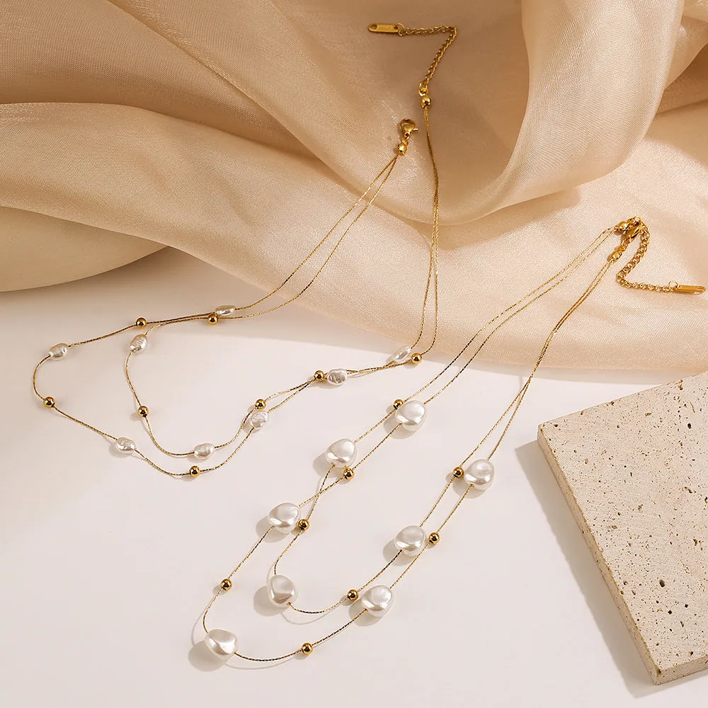 Chain Geometric Titanium Steel Pendants