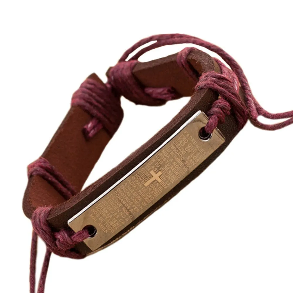 Charm Genuine Leather Bracelets for Women Men Gifts 100% Brand For 4 Colors Bracelets & Bangles Fine Jewelry Christmas Gift