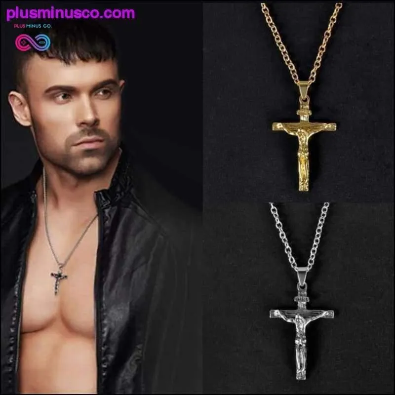 Christian Pendant Necklace Men Fashion Jewelry Crucifix