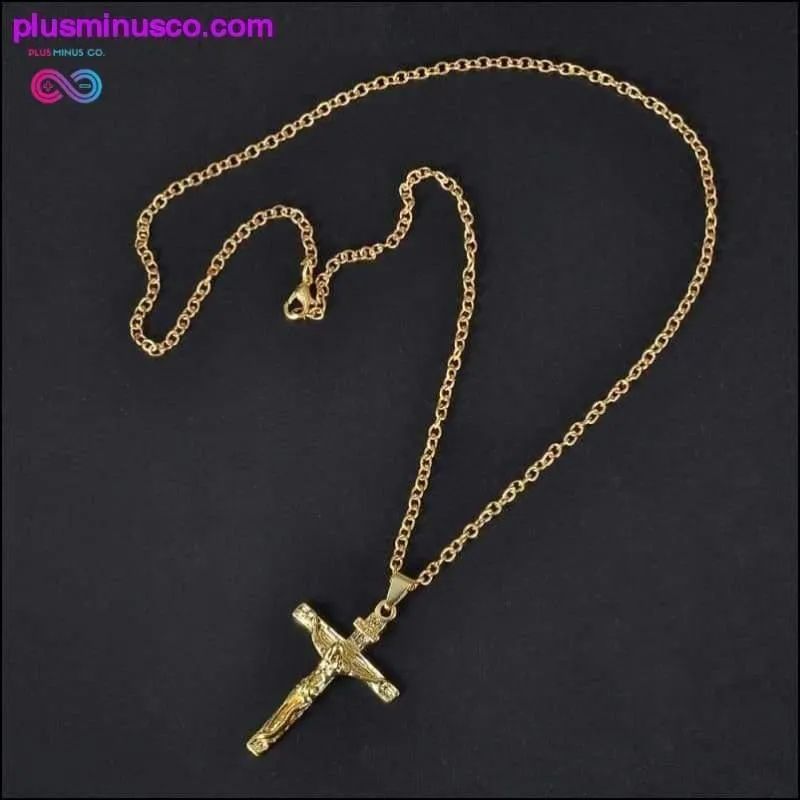 Christian Pendant Necklace Men Fashion Jewelry Crucifix