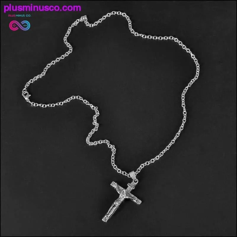 Christian Pendant Necklace Men Fashion Jewelry Crucifix