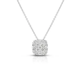 Cushion Shaped Diamond Pendant