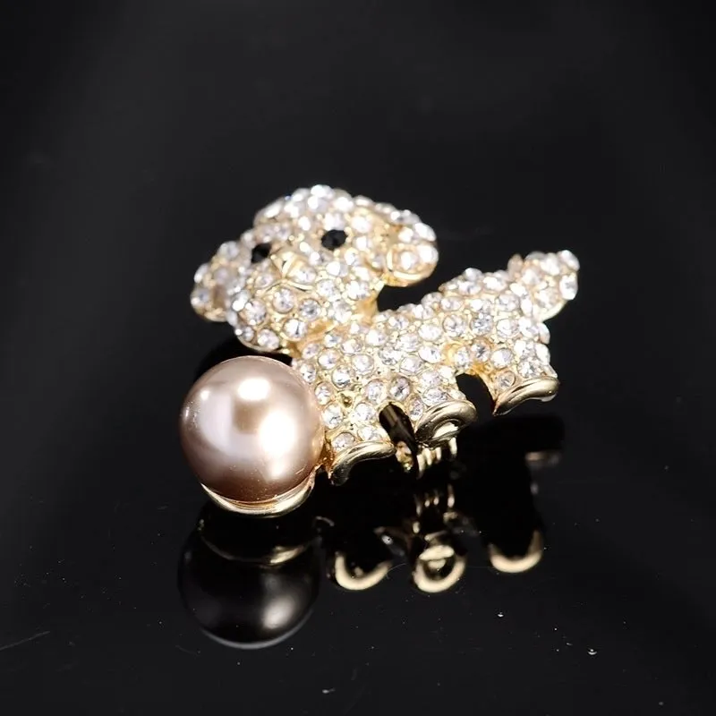Cute Pin Animal Alloy Plating Inlay Unisex Brooches