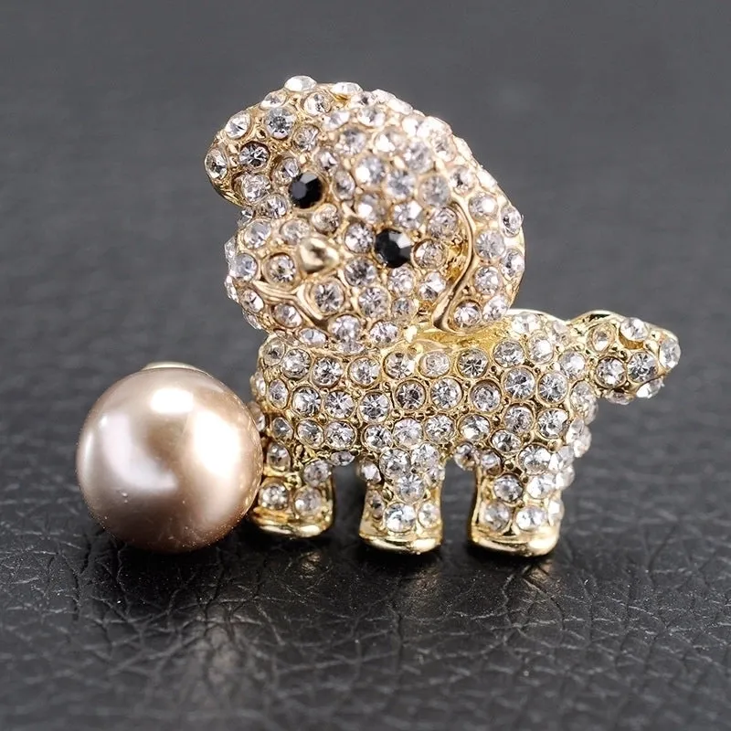 Cute Pin Animal Alloy Plating Inlay Unisex Brooches