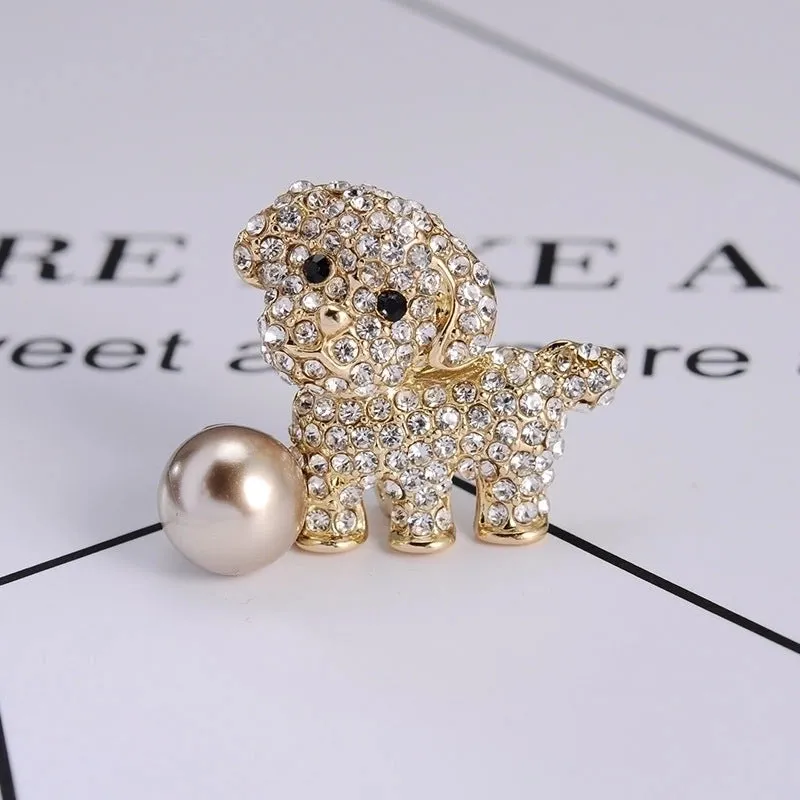 Cute Pin Animal Alloy Plating Inlay Unisex Brooches