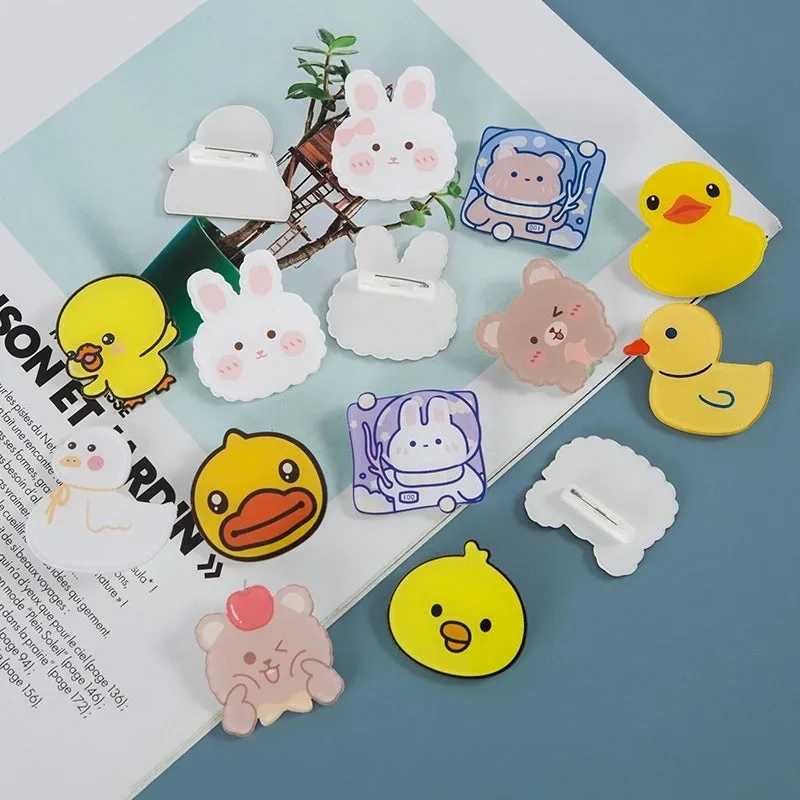 Cute Pin Animal Cartoon Arylic Kid'S Brooches