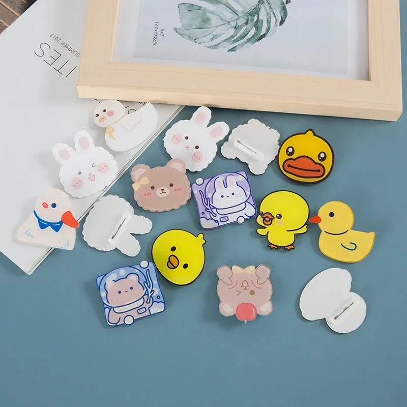 Cute Pin Animal Cartoon Arylic Kid'S Brooches