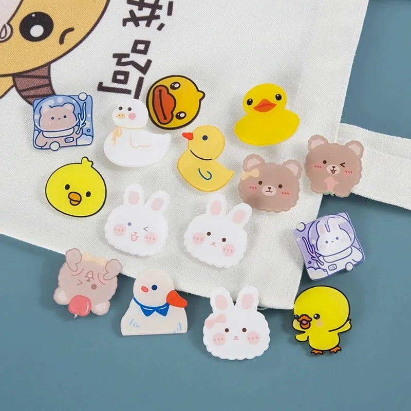 Cute Pin Animal Cartoon Arylic Kid'S Brooches