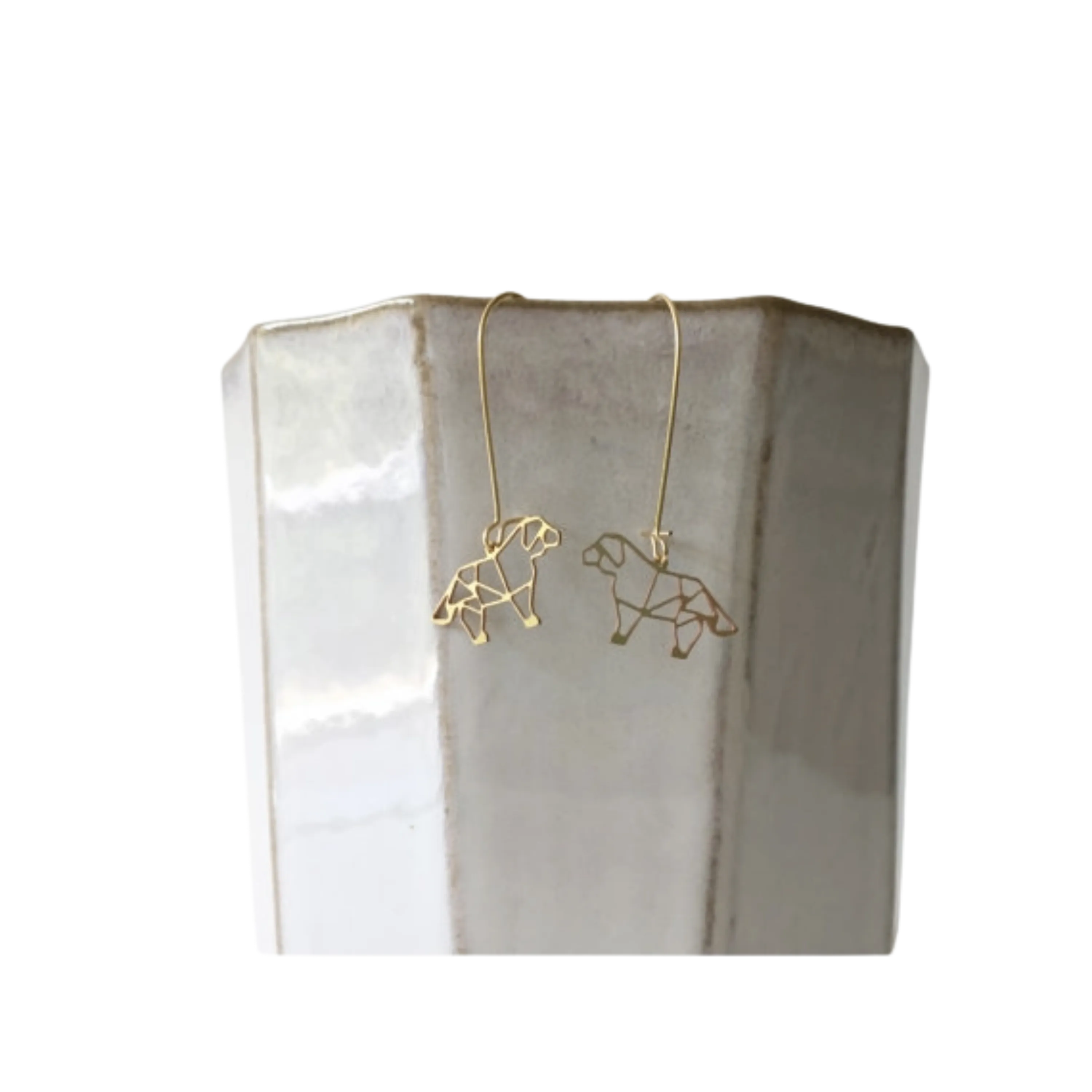 Dog Geometric Earrings