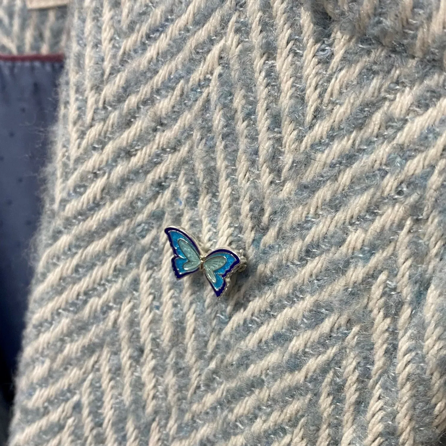 Enamelled Butterfly Brooch