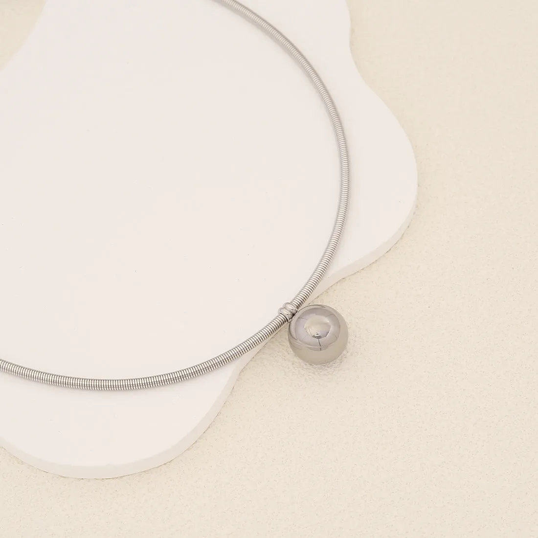 Expressive Round Geometric Stainless Steel Electroplating Pendants