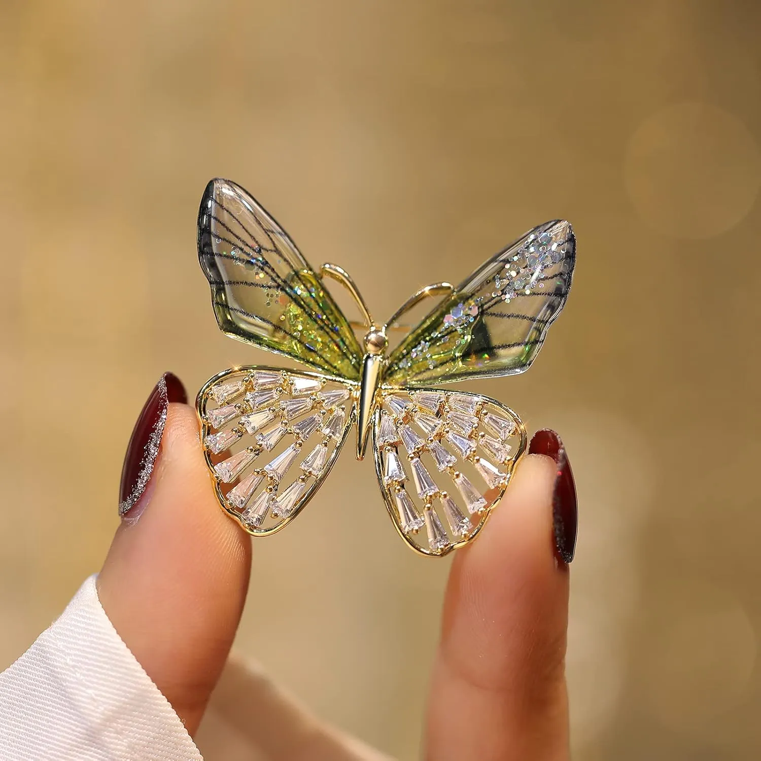 Fashion Handmade Animal Brooches and Pins for Women Dress Crystal Insect Bee Butterfly Dragonfly Brooch for Party Prom Dance Wedding Banquet