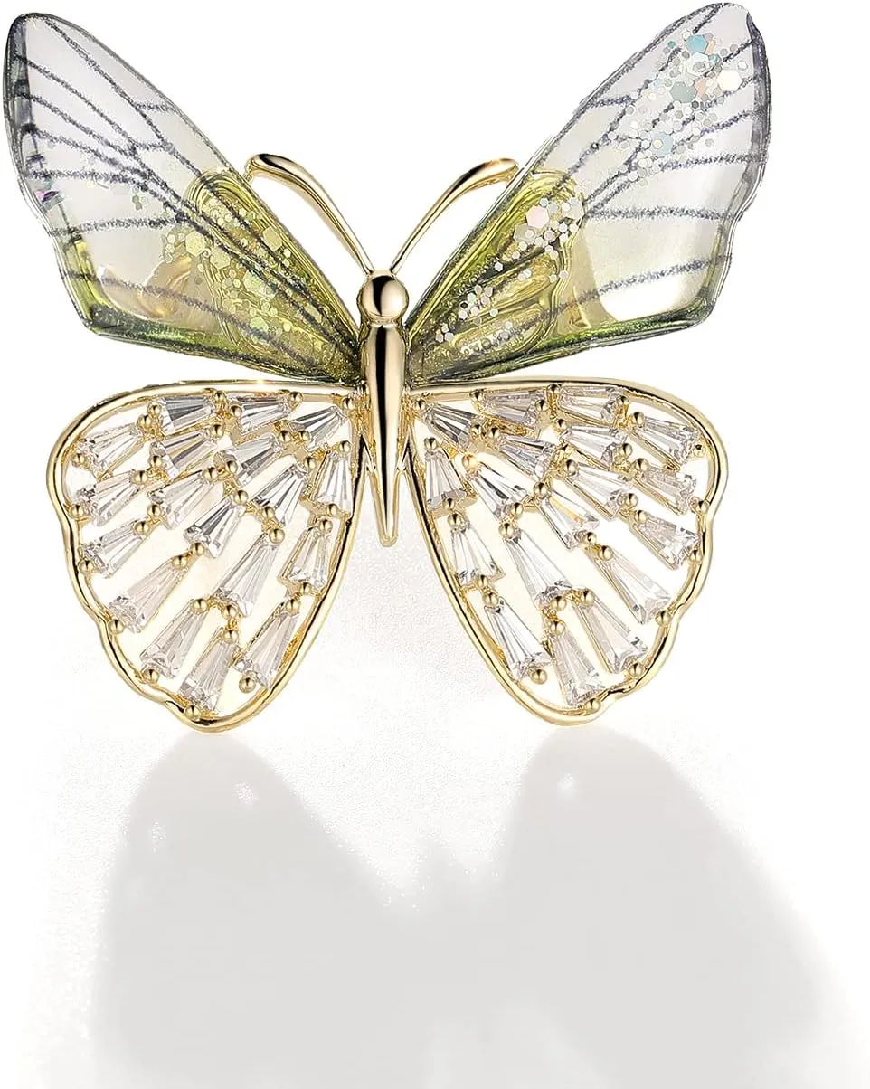 Fashion Handmade Animal Brooches and Pins for Women Dress Crystal Insect Bee Butterfly Dragonfly Brooch for Party Prom Dance Wedding Banquet