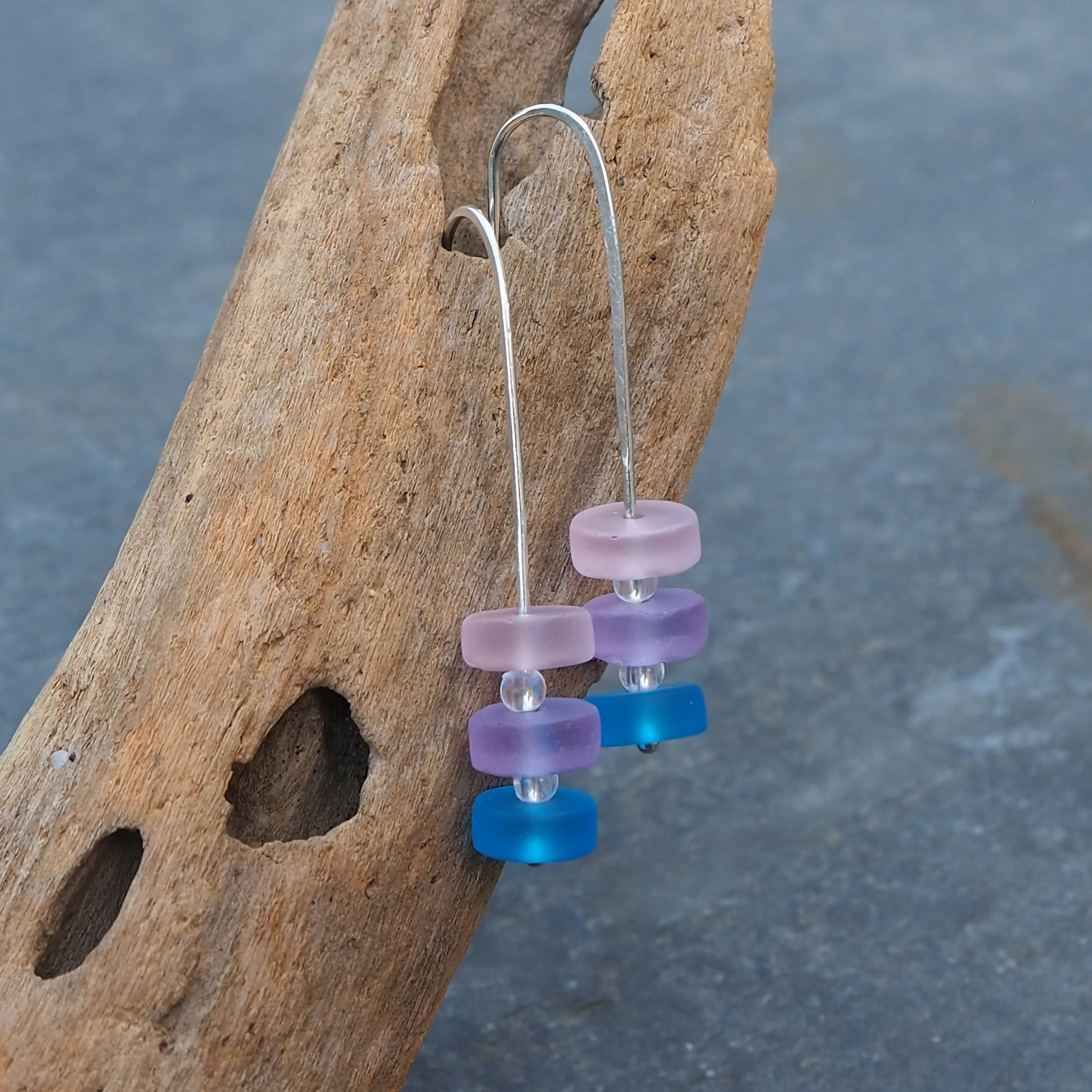 Glass Bead Drop Earrings