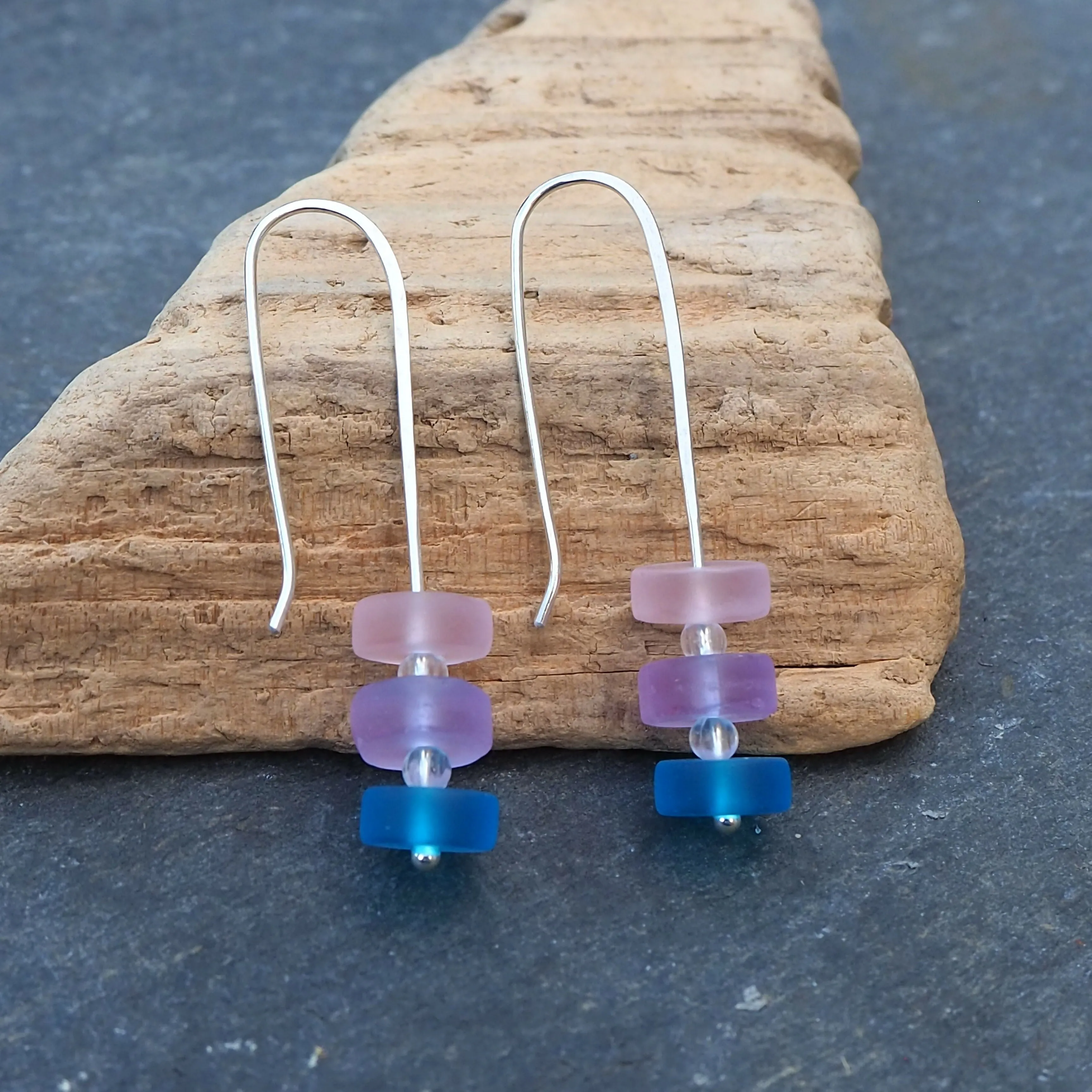 Glass Bead Drop Earrings