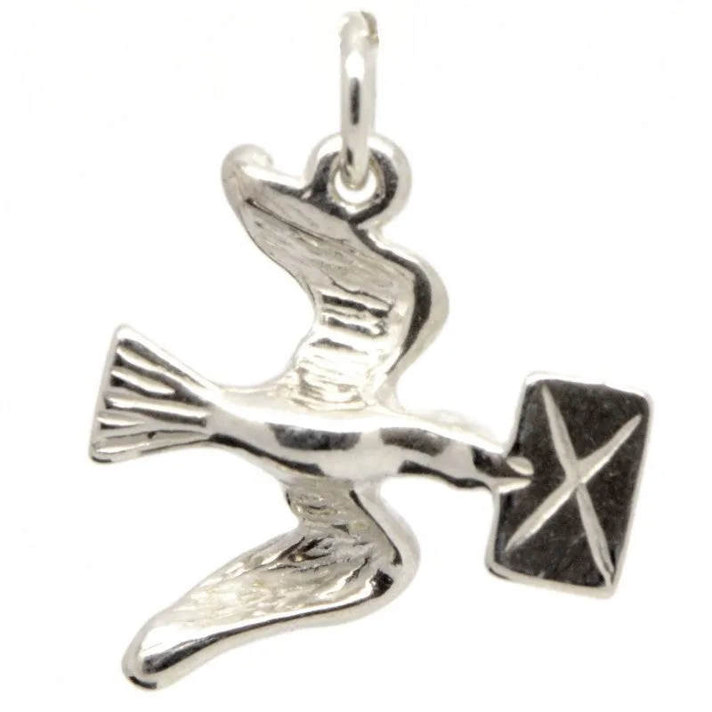 Gold Valentine Love Bird Charm