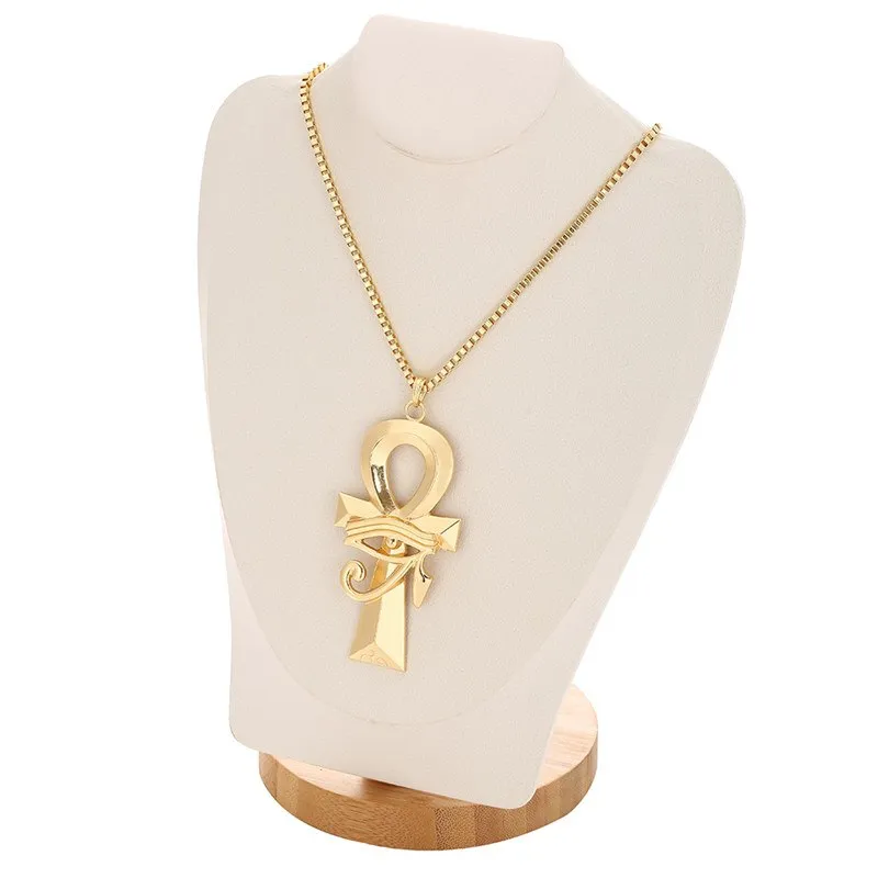 Hip Hop Wedjat Eye Cross  Pendants  Gold Color