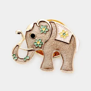 iLLASPARKZ Colored Metal Elephant Magnetic Brooch