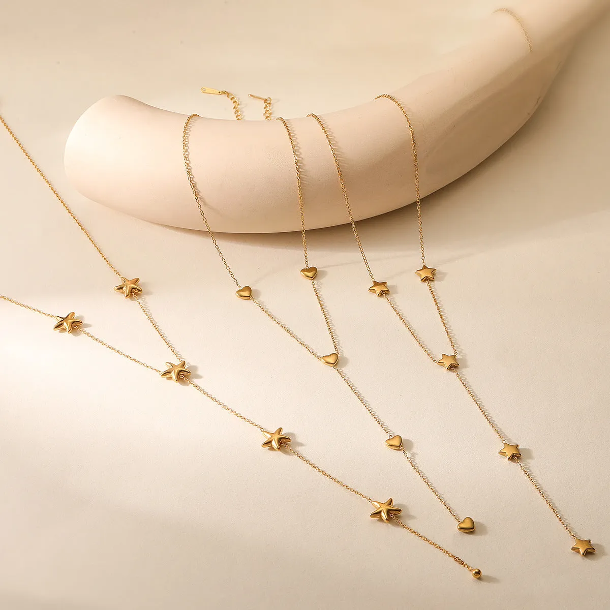 Irregular Geometric Stainless Steel Pendants
