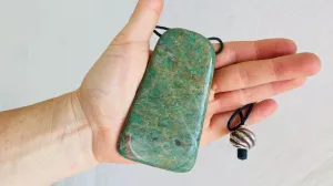 Mayan Green Jade Pendant. Hand-Carved Adze. Guatemala. 0724