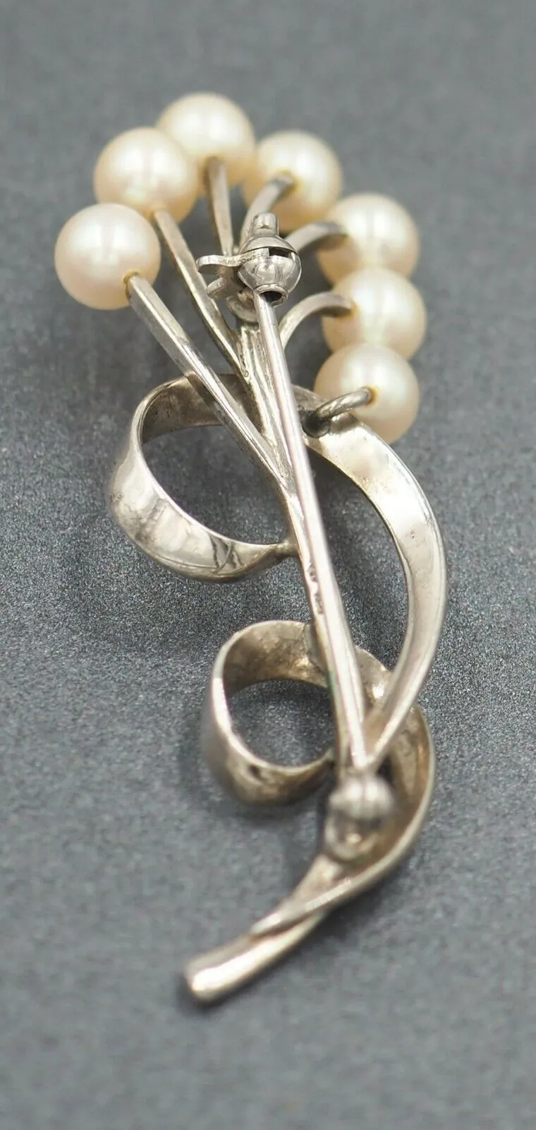 Mikimoto Cultured Pearl Sterling Silver Brooch